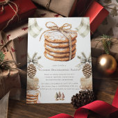 Waterverf kerstkoekjesdeeg kaart