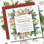 Waterverf kerstkoekjesdeeg kaart