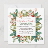 Waterverf kerstkoekjesdeeg kaart (Voorkant)