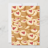 Waterverf Kerstkoekjesuitwisselingspartij Kaart (Achterkant)