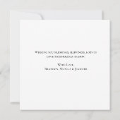 Waterverf Kerstkrans Wintergroen Bedankkaart (Achterkant)