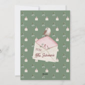 Waterverf kerstkunst gepersonaliseerd feestdagenkaart (Achterkant)