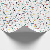 Waterverf kerstlampjes cadeaupapier (Hoek)