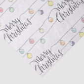 Waterverf kerstlampjes kerst tissuepapier (Detail)