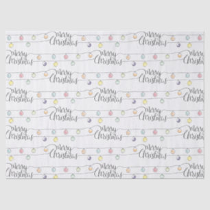 Waterverf kerstlampjes kerst tissuepapier