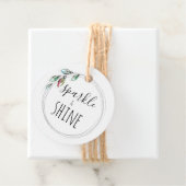 Waterverf kerstlampjes Labels (In situ)