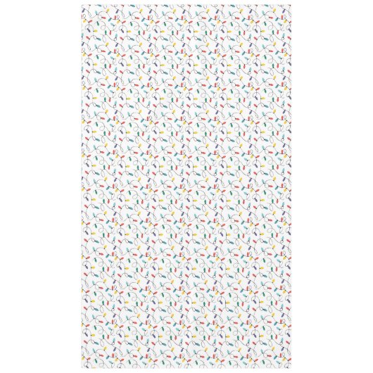 Waterverf kerstlampjes tafelkleed (Voorkant)