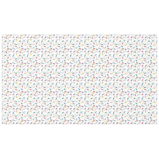 Waterverf kerstlampjes tafelkleed (Voorkant (Horizontaal))