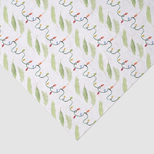 Waterverf kerstlampjes tissuepapier (Detail)