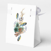 Waterverf kerstlantaarn bedankdoosjes (Achterkant)