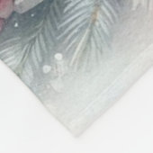  Waterverf kerstlantaarn en Ornamenten Fleece Deken (Hoek)