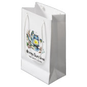 Waterverf kerstlantaarn klein cadeauzakje (Voorkant Gekanteld)