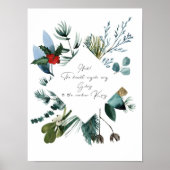 Waterverf Kerstlied poster (Voorkant)