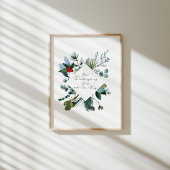 Waterverf Kerstlied poster