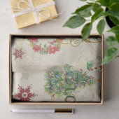 Waterverf kerstliefde vreugde - loskoppeling tissuepapier (Geschenk)