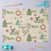 Waterverf kerstliefde vreugde - loskoppeling tissuepapier (Craft)