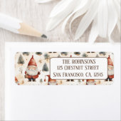 Waterverf Kerstman 2- retouradres Etiket (Insitu)