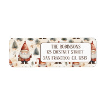 Waterverf Kerstman 2- retouradres