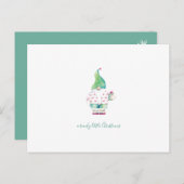 Waterverf Kerstman Briefkaart (Voorkant / Achterkant)