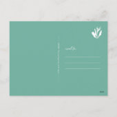 Waterverf Kerstman Briefkaart (Achterkant)