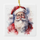 Waterverf Kerstman Kerstornament Keramisch Ornament