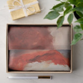 Waterverf kerstman lacht rood pet tissuepapier (Geschenk)