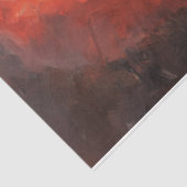 Waterverf kerstman lacht rood pet tissuepapier (Detail)