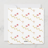 Waterverf kerstmanboom feestdagenkaart (Achterkant)