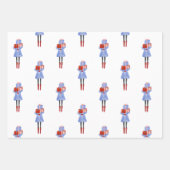 Waterverf kerstmeisjes Mode Inpakpapier Vel (Voorkant)