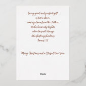 Waterverf — kerstmis aangepast folie feestdagenkaart (Achterkant)