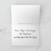 Waterverf Kerstmis Baubles Holiday Greeting Kaart (Binnen)