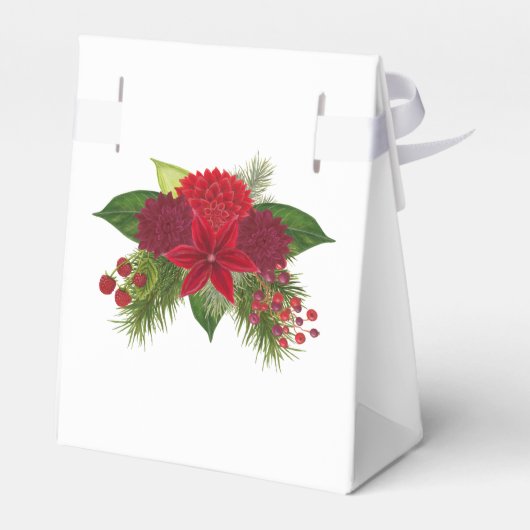 Waterverf kerstmis bedankdoosjes (Achterkant)