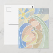 Waterverf kerstmis Briefkaart (Voorkant / Achterkant)