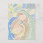 Waterverf kerstmis Briefkaart (Voorkant)