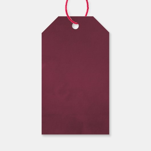 Waterverf kerstmis cadeaulabel (Achterkant)