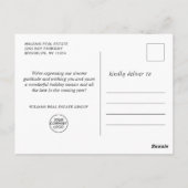 Waterverf kerstmis Deer Corporate Greeting Briefkaart (Achterkant)