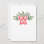 Waterverf Kerstmis: feestdag kerstmis Kaart (Achterkant)