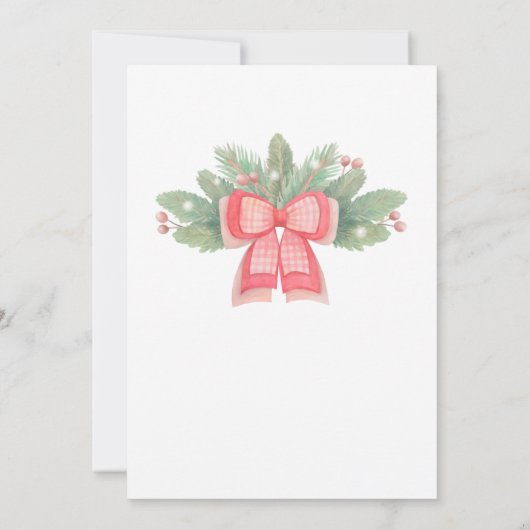 Waterverf Kerstmis: feestdag kerstmis Kaart (Achterkant)