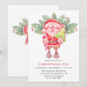 Waterverf Kerstmis: feestdag kerstmis Kaart (Voorkant / Achterkant)