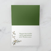 Waterverf kerstmis feestdagen kaart (Binnen)