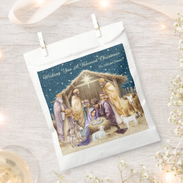 Waterverf Kerstmis Geboorte Bedankzakje