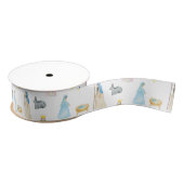 Waterverf kerstmis grosgrain lint (Spoel)