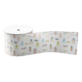 Waterverf kerstmis grosgrain lint (Spoel)