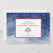Waterverf kerstmis Happy Howlidays Kaart (Achterkant)
