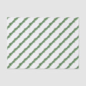 Waterverf Kerstmis Holly Garland Tissuepapier (Voorkant)