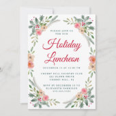 Waterverf Kerstmis in Floral Kaart (Voorkant)