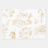  Waterverf Kerstmis Inpakpapier Vel (Voorkant 2)