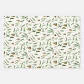 Waterverf Kerstmis Inpakpapier Vel (Voorkant 3)