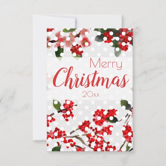 waterverf kerstmis kaart (Voorkant)