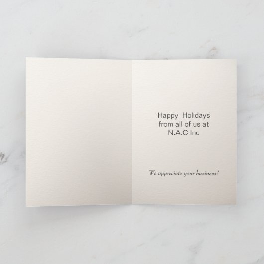 Waterverf Kerstmis Kaart (Binnen)